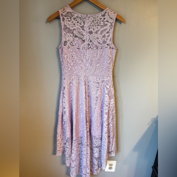 Muadress Y2K Style Retro Lace High-Low Light Lilac Dress Size Medium - Picture 3 of 7